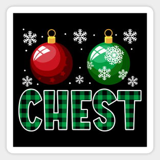 Chest Funny Couple Matching Christmas Chest Nuts Magnet